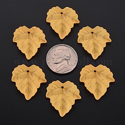 Autumn Theme Transparent Frosted Acrylic Pendants&nbsp;PAF002Y-9