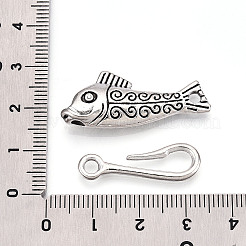 Alloy Toggle Clasps&nbsp;PALLOY-WH0110-18AS