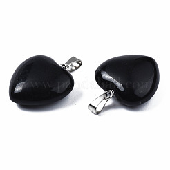 Natural Obsidian Pendants&nbsp;G-N0325-12A