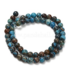 Natural Chrysocolla Beads Strands&nbsp;G-C289-B02-6mm