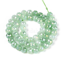Anti-Tarnish Electroplate Glass Beads Strands&nbsp;LS-GLAA-N064-8mm-09