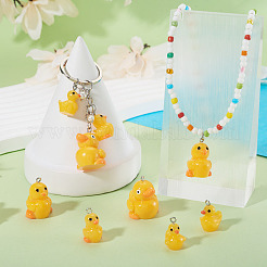 24Pcs 4 Styles Opaque Resin Pendants&nbsp;FIND-TA0009-53
