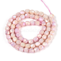 Anti-Tarnish Electroplate Glass Beads Strands&nbsp;GLAA-N057-6mm-07