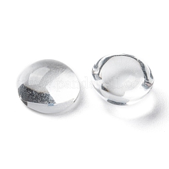 Transparent Half Round Glass Cabochons&nbsp;GGLA-R027-10mm