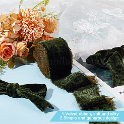 5 Yards Polyester Frayed Ribbon&nbsp;OCOR-WH0082-226A-02