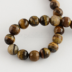 Natural Tiger Eye Round Bead Strands&nbsp;G-R203-4mm