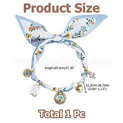 Polyester Scarf Necklaces for Women&nbsp;NJEW-HS00028
