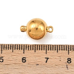 304 Stainless Steel Magnetic Clasps with Loops&nbsp;STAS-K006-10mm-04B