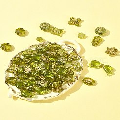 110Pcs 11 Styles Transparent Acrylic Beads&nbsp;OACR-FS0002-07