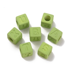 Rubberized Style Opaque Acrylic Beads&nbsp;OACR-K007-013D