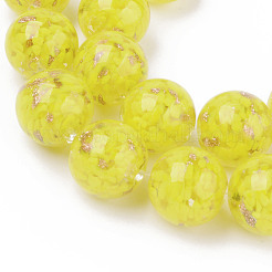 Handmade Gold Sand Lampwork Beads&nbsp;LAMP-S194-008C-05
