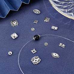 Tibetan Style Alloy Bead Caps&nbsp;TIBE-SC0001-25AS