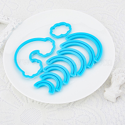 Plastic Rainbow & Cloud Fondant Cutter Set&nbsp;DIY-FH0006-07