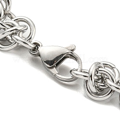 Non-Tarnish 304 Stainless Steel Byzantine Chain Bracelets&nbsp;BJEW-C042-05P