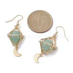 Natural Green Aventurine Dangle Earrings&nbsp;EJEW-JE05499-03