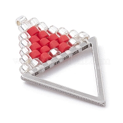 Handmade Loom Pattern MIYUKI Delica Seed Beads&nbsp;PALLOY-MZ00167
