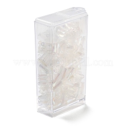 10G Ceylon Glass Twist Bugle Beads&nbsp;X-SEED-L012-01I