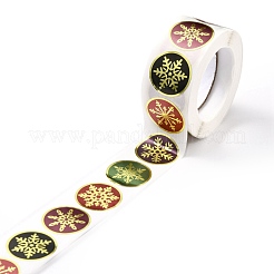 Christmas Themed Flat Round Roll Stickers&nbsp;DIY-B045-14