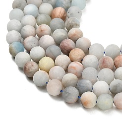 Natural Aquamarine Beads Strands&nbsp;G-P626-12mm-03