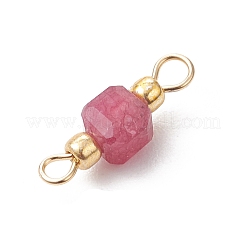 Natural Mixed Stone Faceted Cube Connector Charms&nbsp;PALLOY-JF05037