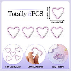 5Pcs Zinc Alloy Spring Gate Rings&nbsp;FIND-TA0009-73K