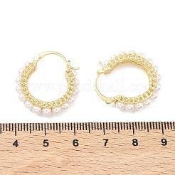 Brass Hoop Earrings&nbsp;LS-EJEW-C181-10G