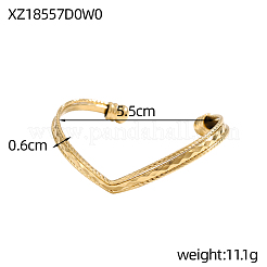 304 Stainless Steel Cuff Bangles&nbsp;STAS-OY006-85G