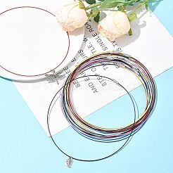 32Pcs 8 Colors Stainless Steel Wire Necklace Cord DIY Jewelry Making&nbsp;TWIR-FS0001-01