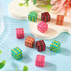Printed Opaque  Acrylic Beads&nbsp;MACR-TA0002-42
