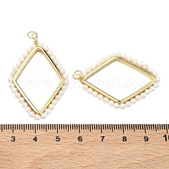 ABS Plastic Pearl Pendants&nbsp;KK-H259-03G