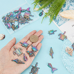 28Pcs 7 Style Plated Alloy Pendants&nbsp;FIND-AR0003-95