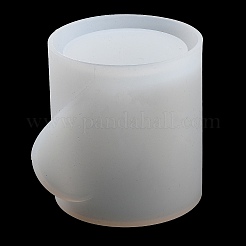 Valentine's Day Theme Column with Heart DIY Candle Cup Silicone Molds&nbsp;DIY-G098-02B