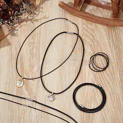 6Pcs 6 Styles Round Waxed Polyester Cord Necklace Makings&nbsp;AJEW-CY0002-66