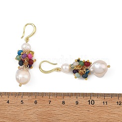 Natural Malaysia Jade & Natural Baroque Pearl Keshi Pearl Dangle Earrings&nbsp;EJEW-JE07410