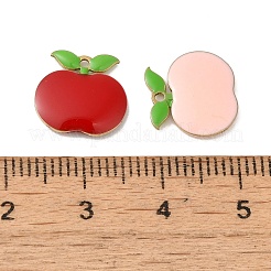 Teachers' Day Brass Enamel Charms&nbsp;KK-S368-01G