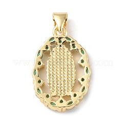 Brass Micro Pave Cubic Zirconia Pendants&nbsp;LS-KK-P233-05G-01