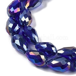 Transparent Electroplate Glass Beads Strands&nbsp;X-EGLA-N013-T10mm-B07