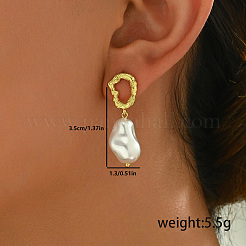 Elegant Brass Dangle Stud Earrings&nbsp;KS8037-4