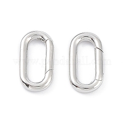 Anti-Tarnish Rhodium Plated 925 Sterling Silver Spring Gate Rings&nbsp;STER-K173-24P