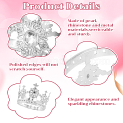 4Pcs 4 Styles Crown Zinc Alloy Cake Decoration&nbsp;AJEW-CP0008-84S