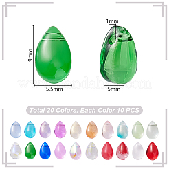 200Pcs 20 Colors Handmade Lampwork Beads&nbsp;LAMP-GA0001-11