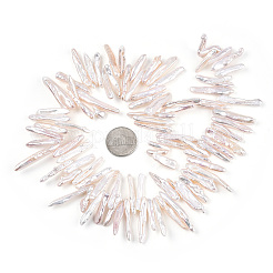 Natural Baroque Pearl Keshi Pearl Beads Strands&nbsp;PEAR-S020-E03