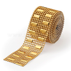 8 Rows Plastic Diamond Mesh Wrap Roll Rhinestone Crystal Ribbon Cake Wedding Decoration&nbsp;DIY-TAC0005-16