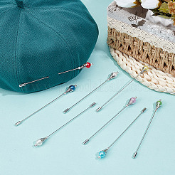 8Pcs Brass Brooch&nbsp;JEWB-DR00015