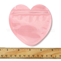20Pcs Heart Shaped Plastic Packaging Yin-yang Resealable Bags&nbsp;OPP-FS0001-03