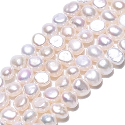 Natural Cultured Freshwater Pearl Beads Strands&nbsp;PEAR-N014-03D-01