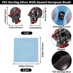 1Pc 925 Sterling Silver European Beads&nbsp;FIND-BBC0002-93