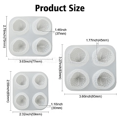 3Pcs 3 Styles Strawberry Silicone Molds&nbsp;ST-CJ0007-57