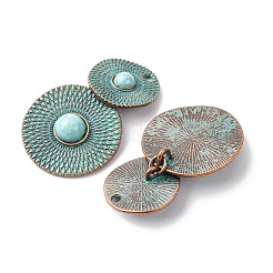Alloy with Synthetic Turquoise Pendants&nbsp;FIND-B055-01A