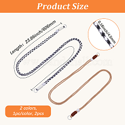 2Pcs 2 Colors Polyester Mobile Straps&nbsp;HJEW-GF0001-68B